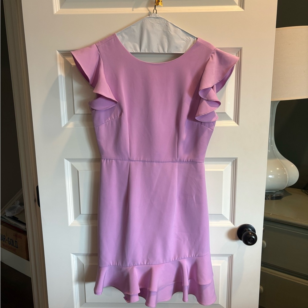 TCEC Lavender Ruffle Sleeve Dress